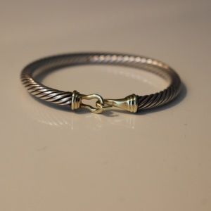David Yurman gold and silver buckle Bracelet